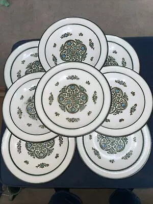 Wedgwood China England Victoria Pattern 10 1/4 “ Dinner Plates Set Of 8 • $79.99