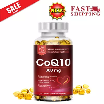 CoQ 10 Coenzyme Q10 300mg Cardiovascular Heart Health Increase Energy • $13.99