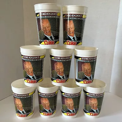 Lot Of 9 1980s Max Headroom Promo Coca Cola Plastic Drinking Cup Catch The Wave • $23.99