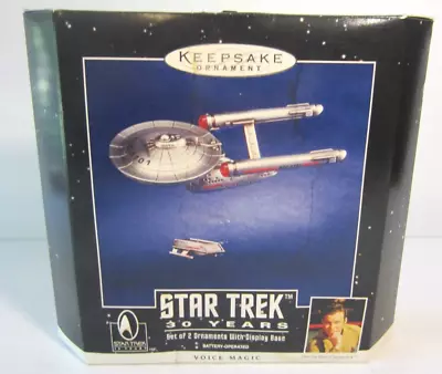 Star Trek Voice Magic 2 Hallmark Keepsake Ornaments Battery Operated 1996- NIP • $20