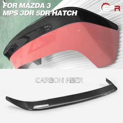 For Mazda3 2014-18 MPS 3Dr 5Dr Hatchback Carbon Fiber Rear Spoiler Wing Lip Trim • $505.01