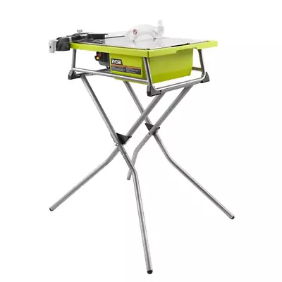 Tile Saw Wet 7 In Blade With Stand Diamond Bevel Cut Rip Miter Cutting Ryobi • $164.56