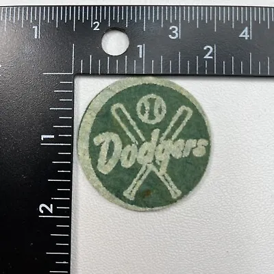 Vintage Circa 1950s BROOKLYN DODGERS Green Felt Patch (As-Is-Off-Center) 00PM • $8.49