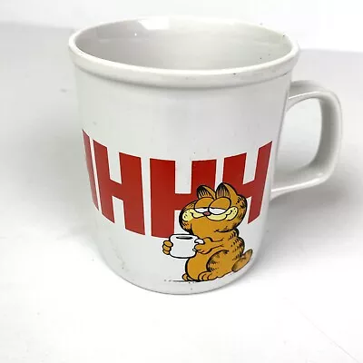 Garfield By Jim Davis Coffee Mug Cup AHHHHHH Vintage 1981 Cartoon Collectible • $4.99