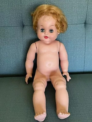 Vintage Arranbee Soft Rubber Magic Skin Baby Doll Molded And Rooted Hair • $25