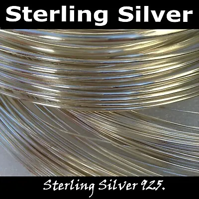 Solid Sterling Silver Wire 0.3mm 0.7mm 1mm Round Wire Rod Fine Jewellery • $7.49