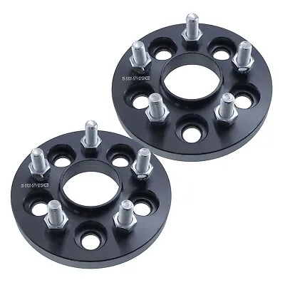 (2) 15mm Hubcentric 5x100 Wheel Spacers Bolt On Fits VW Jetta Beetle Audi TT • $48.95