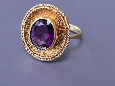 1960s GOLD AMETHYST RING • £260