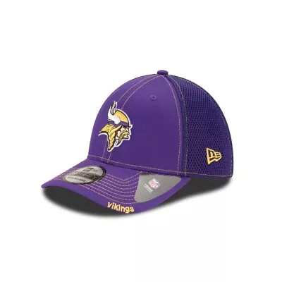 2023 Minnesota Vikings New Era NFL Neo 39THIRTY Stretch Fit Flex Mesh Cap Hat • $22.39