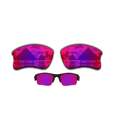 Polarized Purple Red Replacement Lenses For-Oakley Flak Jacket XLJ Sunglasses • $9.99