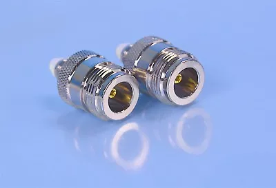 2 (Two) 50-Ohm RG-58 Wilson N-Type Female To FME Female Connectors P/N: 971107 • $12