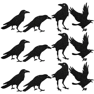 32 Black Feathered Crows For Halloween Party • £12.19