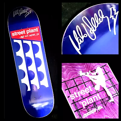 Mike Vallely Signed Street Plant Des Moines Iowa Autograph Skateboard Deck  • $127.49