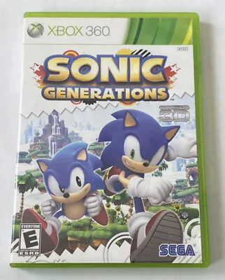 Microsoft XBOX 360 Game - Sonic Generations   Complete CIB FREE SHIPPING • $15.95