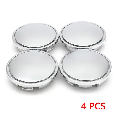 4pcs Chrome Car  Wheel Center Caps Tyre Rim Hub Cap Covers ABS Plastic For VW • $10.66