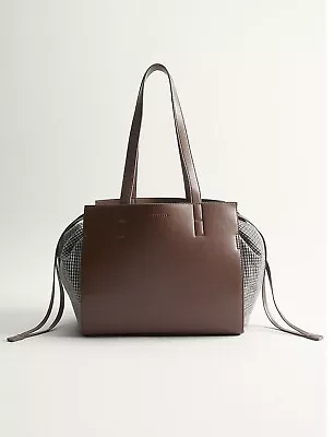 New TRENERY COUNTRY ROAD Leather Handbag Drawstring Shoulder Bag Tote | RR$169 • $119