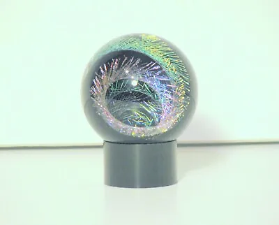 Vortex  Glassworks  Dichroic 2.5  Marble Infinity Spiral Multi Color  Signed Nos • $160