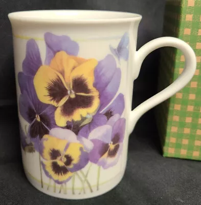 Avon Floral Mug Collection Marjolein Bastin  Coffee Mug Pansies • $21.95