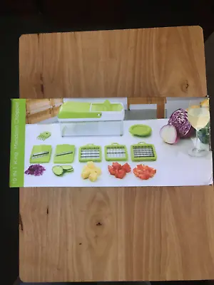 USA 10 In 1 Vegetable Fruit Chopper  Mandolin Slicer Grater With Container NIB • $16.95