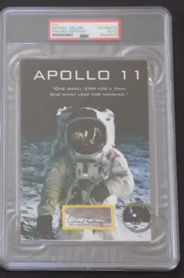 Michael Collins Apollo 11 NASA Astronaut Signed Autograph Photo Card PSA DNA • $450