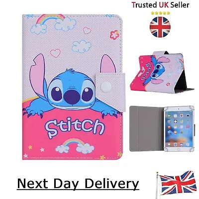 £15.99 • Buy Stitch Lilo Pink Case For Samsung Galaxy Tab 3 4 A7 A8 A10 S6 E 7  8  10  Cover