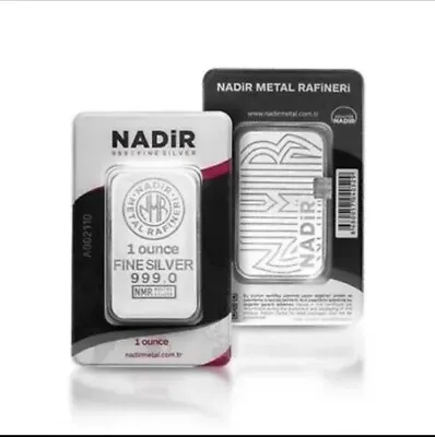 Nadir Metal Rafineri 1 Oz 999.0 Silver Bars • $36.75