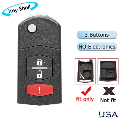 For Mazda 2 2011 2012 2013 2014 Flip Remote Key Fob Shell Case BGBX1T478SKE12501 • $9.99
