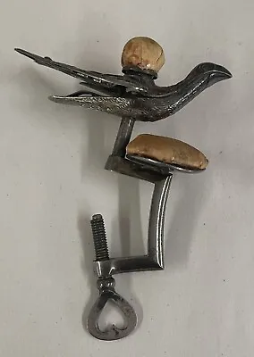 Original Victorian Sewing Bird Two Pin Cushions C Clamp Holder Silver Plate • $182