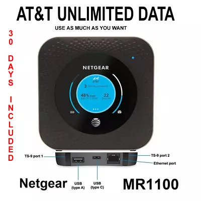 AT&T Unlimited Data Plan  Hotspot 4G LTE $79.99/M (No Throttle) RURAL INTERNET • $149.95