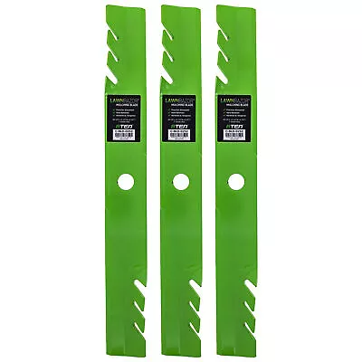 $35.95 • Buy LawnRAZOR Blade For Exmark Lazer Z 60 Inch Deck 103-6398 Toothed Mulching 3 Pack