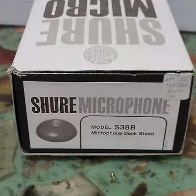 Vintage 1970s Shure Microphone Desk Stand S38B Unused In Box Shure Brothers USA • $40