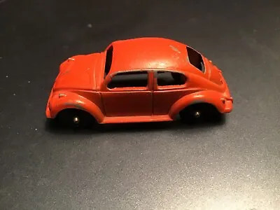 Vintage 1960 Tootsie Toy Volkswagen Beetle Die-Cast Original Orange Burst Clean • $14.99