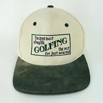Vintage Funny Golfing Distressed Faded Snapback Hat Baseball Cap Golf  • $9.99