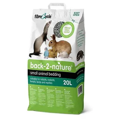 Back 2 Nature Small Animal Rabbit Hamster Bedding Litter 20L NEXT DAY DELIVERY • £18.04