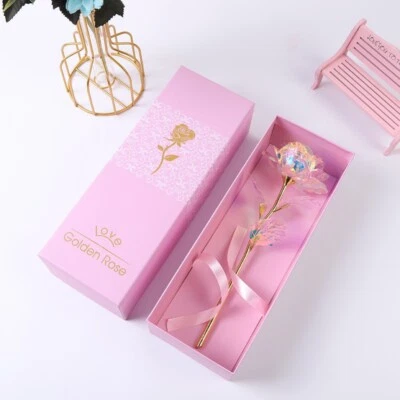$16.01 • Buy Eternal Forever Galaxy Rose Flower Luminous Valentine's Day Unique Gift For Her