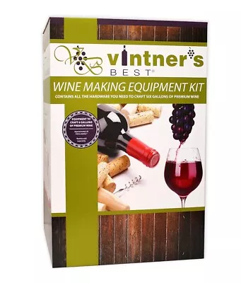 Vintner's Best® Deluxe Wine Making Equipment Kit With Glass Carboy • $169.99