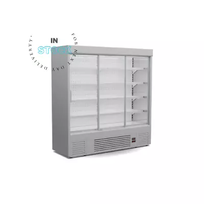 Multideck Merchandiser Grab And Go Wall Cabinet Chiller 1.25m  Sliding Doors • £2950