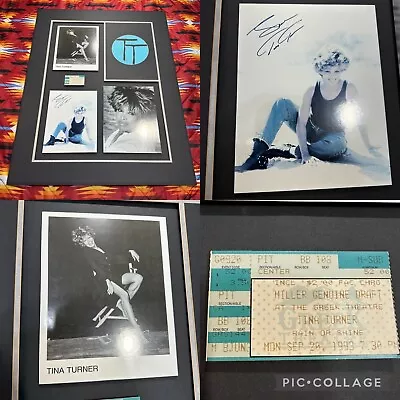 Tina Turner Custom Poster Autograph Concert Ticket 1993 Rain Or Shine 26” X 33” • $150