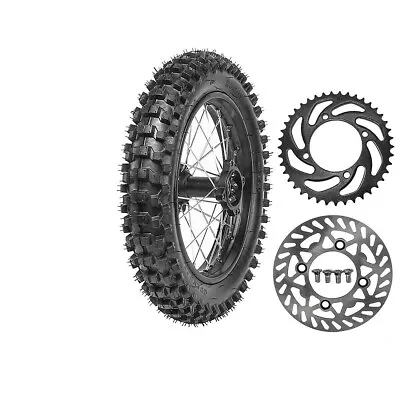 $159.89 • Buy 90/100-14 Rear Wheel Tire Rim Disc Sprocket Pit Bike For YZ85 CR85 125cc 110 140
