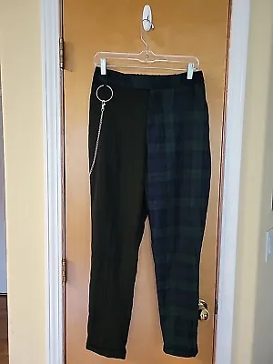 Hot Topic Pants Plaid Trouser Size Large Goth Steampunk  • $12
