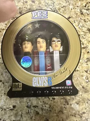 Elvis Presley Limited Edition 3-pack PEZ Dispensers & Music CD  • $3.25