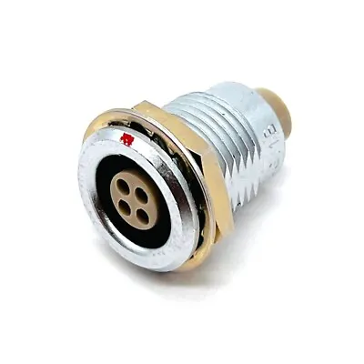 Lemo Swiss B Series EGG-1B-304 4-Contact Fixed Socket Nut Fixing Push Pull • $11.97
