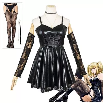 Cosplay Costume DEATH NOTE Misa Amane Style Maid Clothes Black Rady Cosplay Scho • $74.23