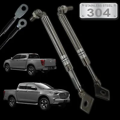 Grunt 4x4 Stainless Steel Tailgate Strut Assist System For Mazda BT-50 2020-23 • $299
