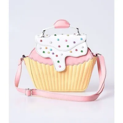 £24 • Buy Adorable Ironfist Strawberry Lemonade Cupcake Bag Kawaii Rockabilly
