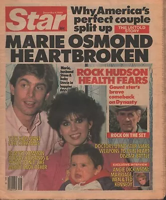 The Star - December 4 1984 - Marie Osmond - Rock Hudson - Angie Dickinson • £10.86