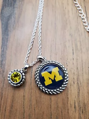 Michigan Wolverines Necklace - NCAA College Licensed Jewelry Gift  • $13.99