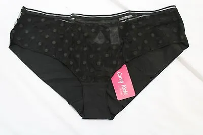 Curvy Kate Women's Top Spot Mesh Sheer Short Panty LV5 Black Size US:3XL NWT • $9.98