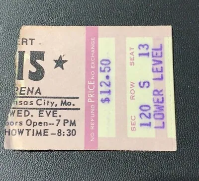 Original Elvis Kansas City MO / April 21 1976 / Concert Ticket Stub • $170.91