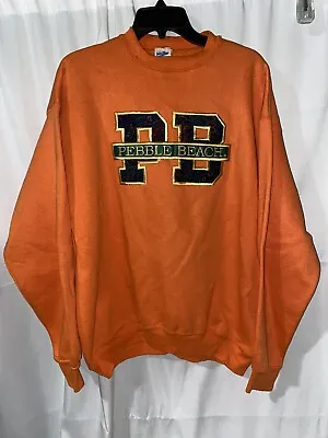 Vintage Pebble Beach Velva Sheen Sweatshirt XL Made In USA • $26.25